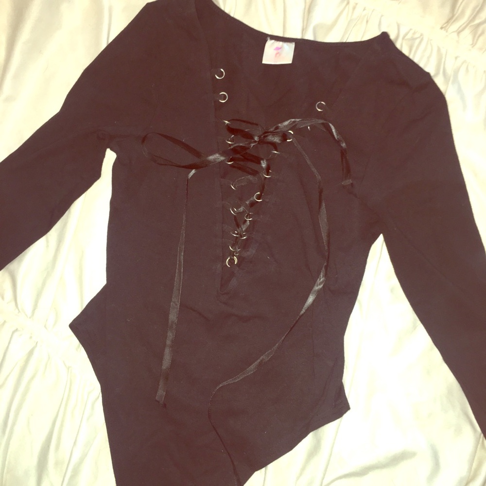 🖤Lace up bodysuit🖤